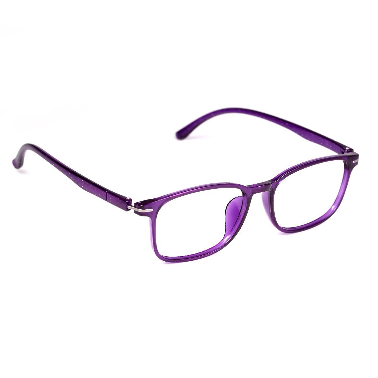 

Women s Square Blue Light Blocking Glasses - Minimalist Red & Purple, Perfect for School/Office Use
