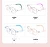 Top-Selling Professional Children's Glasses with Tomato-Style Silicone Nose Pads, Ultra-Light Transparent Gray Unisex Frame