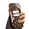 The New Leopard Print Is Suitable for Apple 15 Colored Silver iPhone14Pro Creative 13/11promax Matte 16 Protective Case.