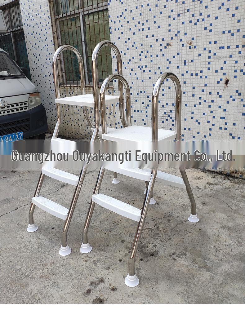304 Stainless Steel Pool & Hot Spring Entry Ladder with Handrail