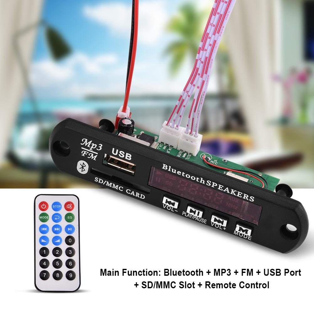 MP3-dekoderkort eller trådløs Bluetooth-modul USB SD FM håndfri samtale