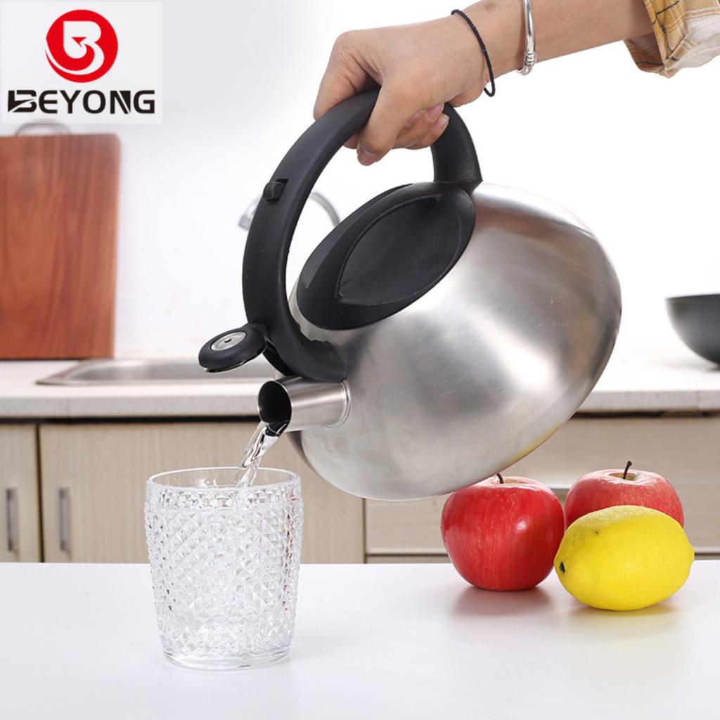 Stainless Steel Whistling Water Kettle, European- Coffee Brewing, Whistling Water Kettle