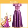 Costum Rapunzel Încâlcită Pentru Copii Din Material Satinat Pentru Cosplay Și Petreceri cu Costume