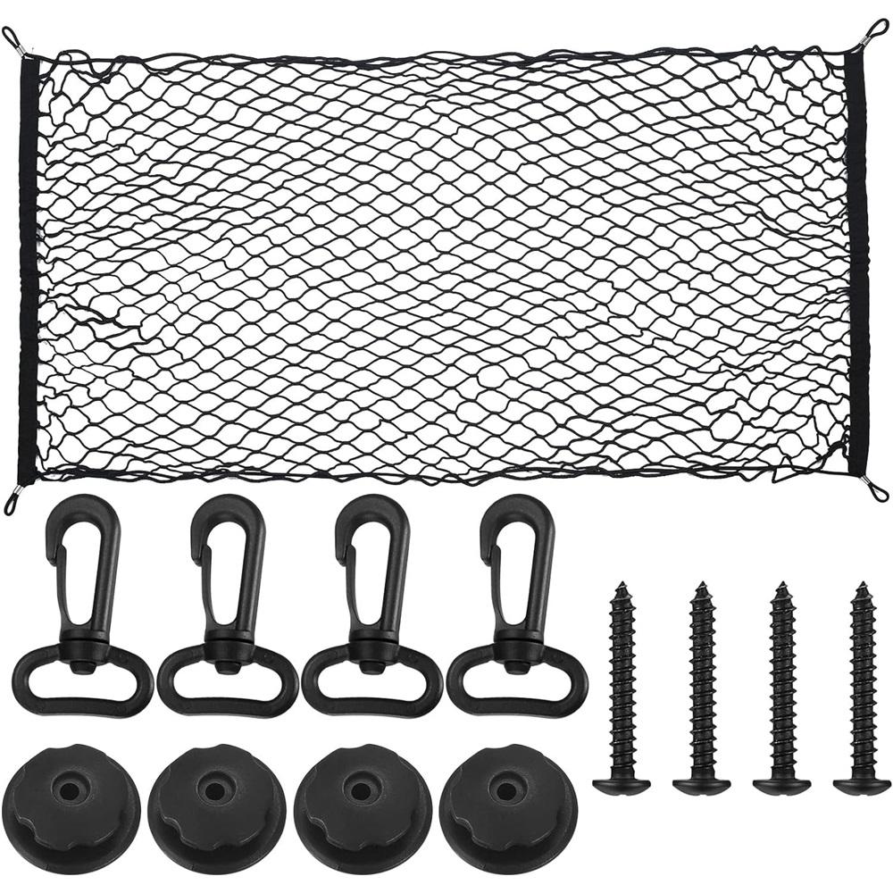 Car storage net, car trunk cargo net, cargo trunk mesh storage, car mesh storage, universal luggage trunk net organizer