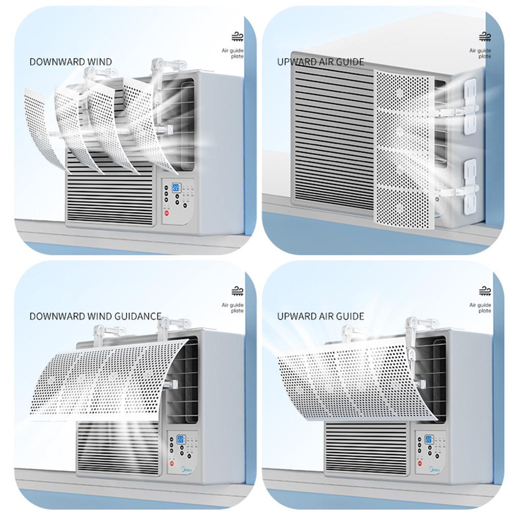 Window Type Aircon Wind Diverter Bedroom Air Conditioner Wind Deflector Breathable Air Conditioning Baffle for Baby Room