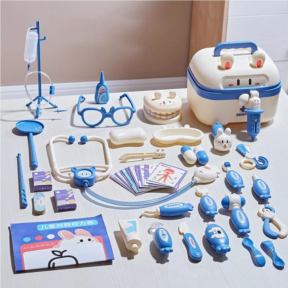 Kit de Doctor de Juego de Roles Familiar – Juguetes Médicos para Niños con Estetoscopio, Gafas y Herramientas, Divertido Regalo para Juego de Simulación