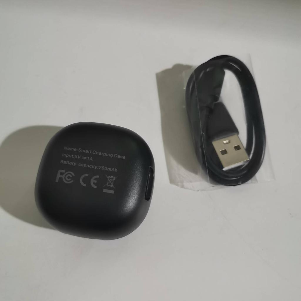 Charging Case For R02 R03 R06 R08 R09 Smart Ring Charging Box Cable 200mAh Wireless Charger Case Type-C Replacement Charger Case