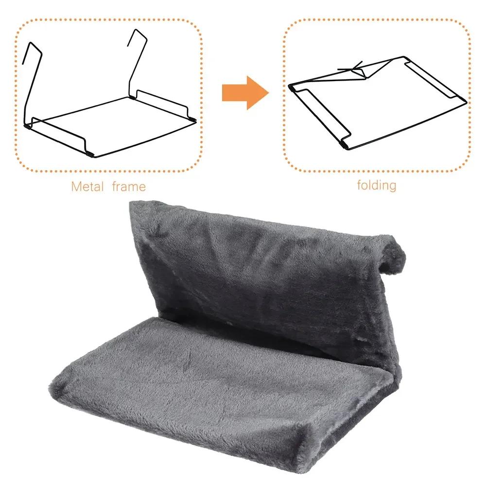 Cat Pet Animal Hanging Luxury Radiator Bed Warm Fleece Basket Cradle Hammock Metal Iron Frame