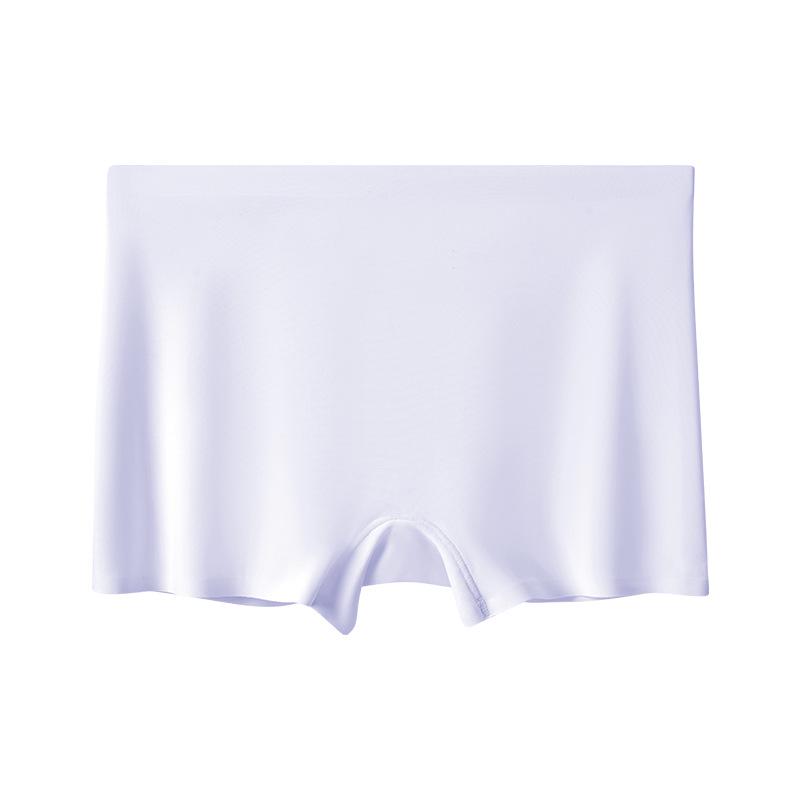 Seamless Ice Silk Safety Shorts - Women’s Mid-Waist Anti-Exposure, Plus Size, Summer Boxer Briefs.