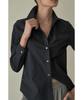 Iolo Women'S Basic Cotton Shirt_Navy