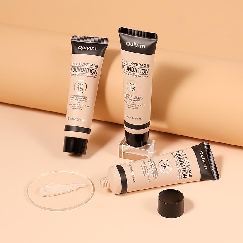 Quiyum Full Coverage Foundation 30ml - Concealing, Brightening, Natural & Lightweight