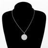 Quran Ayatul Kursi Round Stainless Steel Pendant Arabic God Messenger Necklace for Women Islamic Muslim Allah Amulet Jewelry