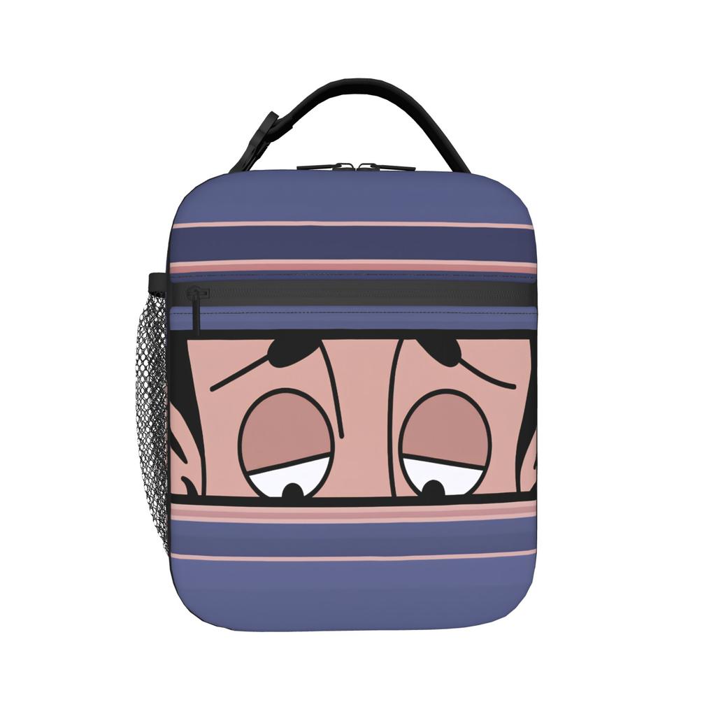 Bolsa de Almuerzo Divertida de Personaje de Comedia Mr.Bean Práctica Fiambrera Hombres Escuela Diseñador Bolsa Refrigeradora Divertida Oxford Bolsas de Almuerzo Térmicas