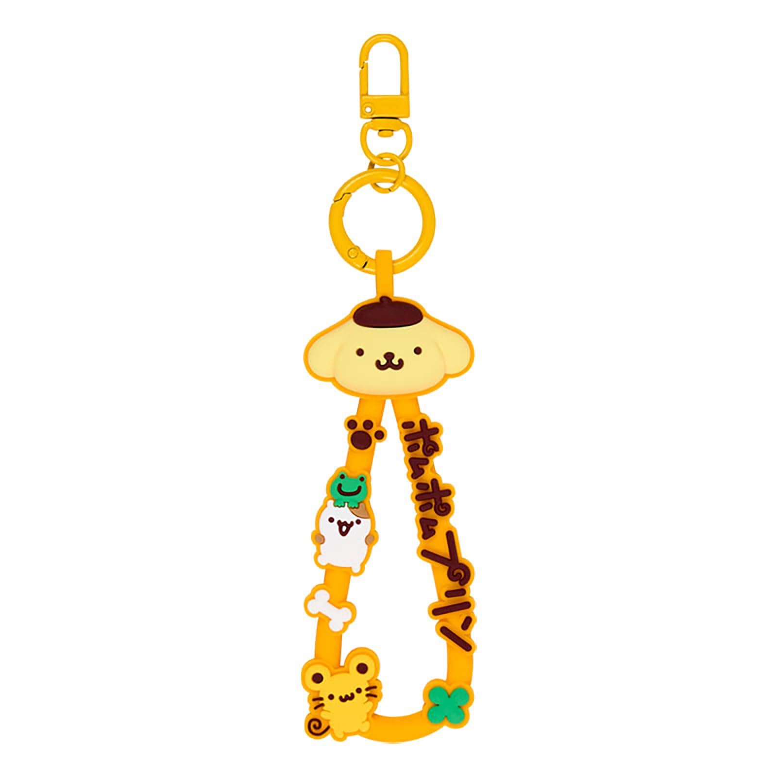Sanrio Rubber Cord Keychain Grand Prix 1st Pompompurin 828271 (Character Edition)