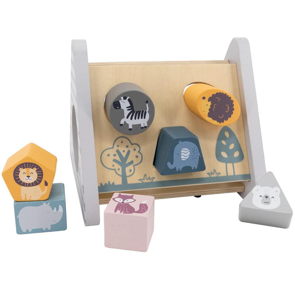 PolarB Polar B Polar Bee Shape Sorter Birthday Present Gift Shape Matching Gear Block Wooden TYPR44007 1 Piece (x 1)