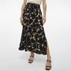 Jupe longue à motif taille élastique avec fente latérale Femme VERO MODA
