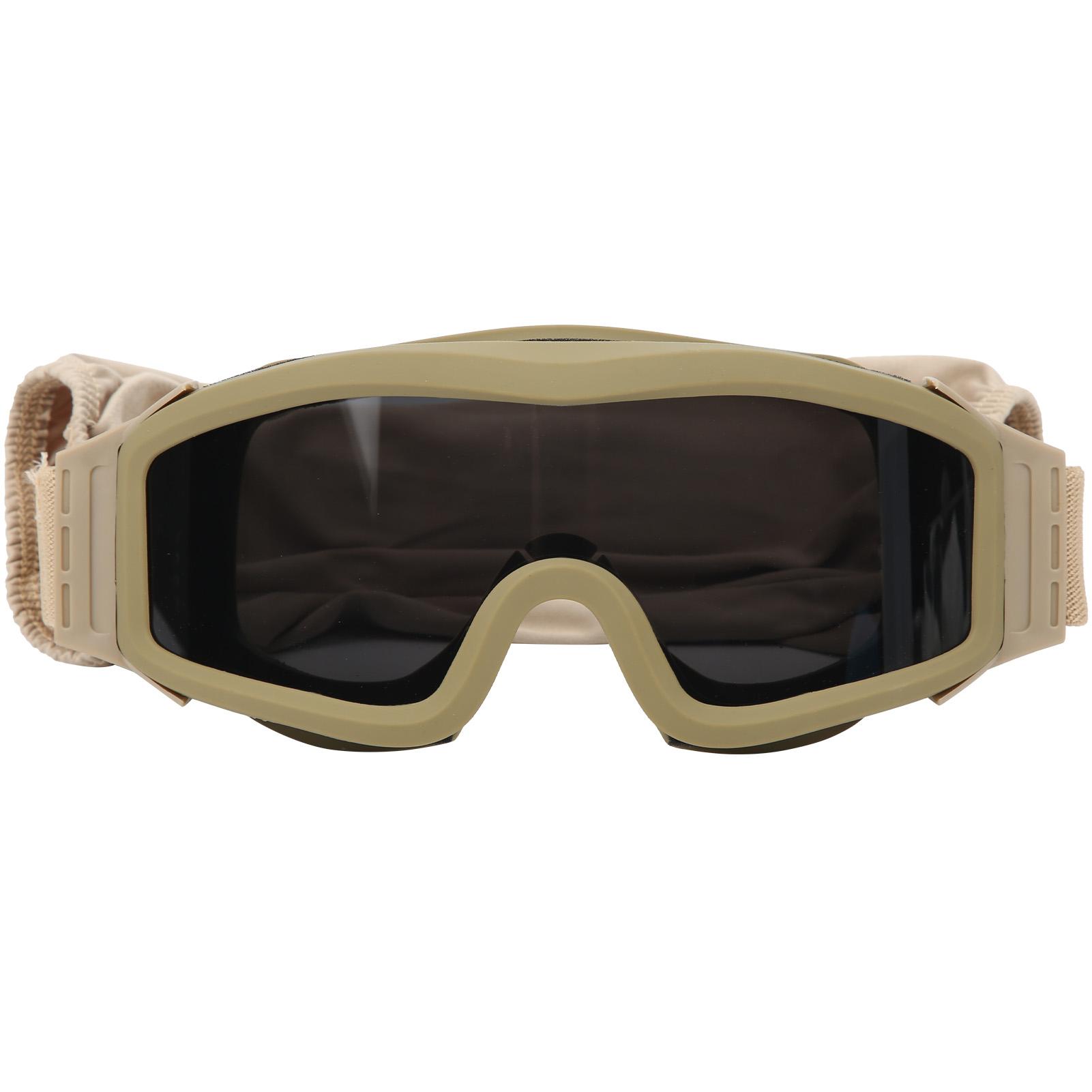 

Tactics DustProof Protective Glasses Impact Resistant AntiExplosion Military Goggles Grey Lens хаки