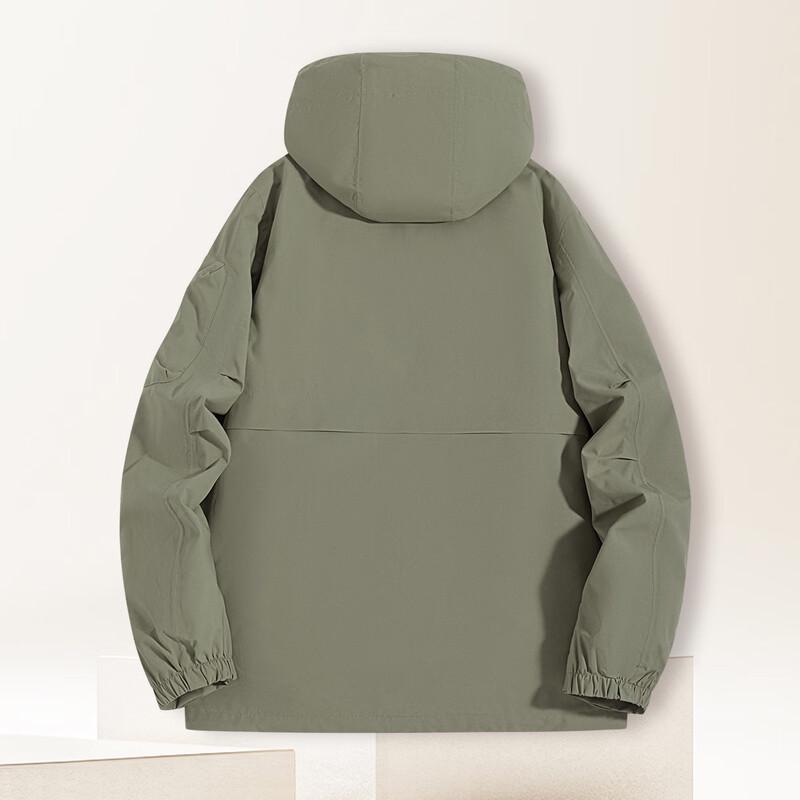 MONTAGUT Men's 5-in-1 Multi-Pocket Waterproof Windproof Mountaineering Jacket