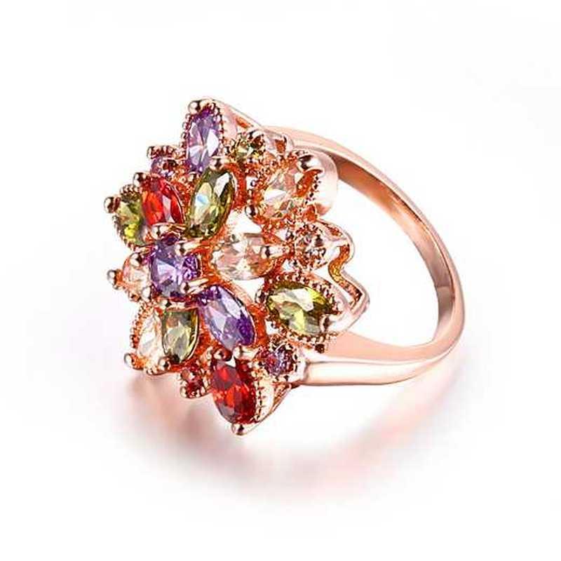 Sace Gems Klassisk Zirkonring Dame Smykker Bryllup Løfte Fest Gave