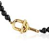 [TOUS] 18K Gold Vermeil Silver Manifesto Onyx Bracelet 311691720