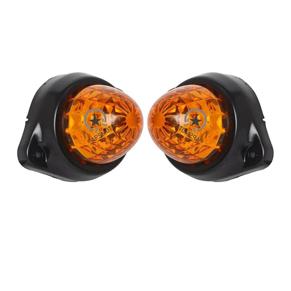 24V Pack of 6  Trailer Marker Light Amber Universal Fit