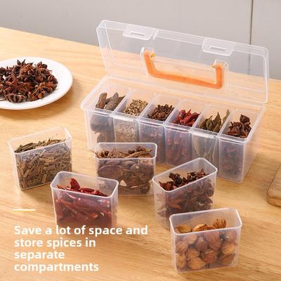 Gewürzaufbewahrungsbox, Große Küchenzutaten, Getrocknete Chilischoten, Gewürzbehälter, Compartmentalized Storage, Gewürzbox