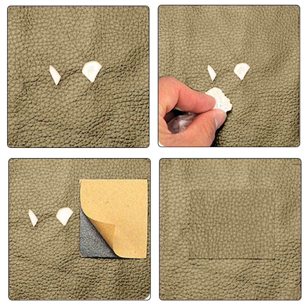 Self-adhesive leather patch 50x137cm Cream