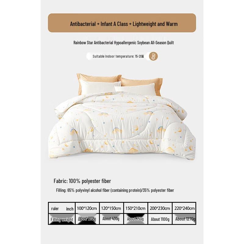 Mercury Home Textiles 65% Soy Fiber Four Seasons Duvet