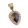 Natural Pietersite Gemstone 925 Solid Sterling Silver TwoTone Pendant 1.25" G1p26