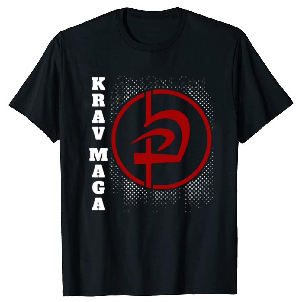 Lustige Krav Maga Israelisches Selbstverteidigungssystem Grafik T-Shirts Unisex Mode Lässiges T-Shirt 100% Baumwolle Locker Oversized T-Shirt