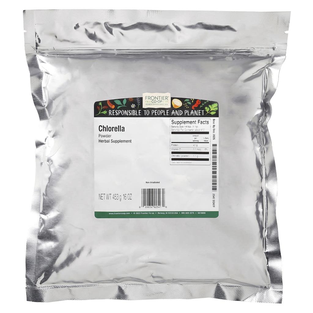 Frontier Co-op Chlorella Powder, 453G(16Oz)