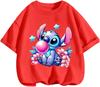 Hot Popular Stitches Graphic T Shirt Lightweight Leisure Daily School Wear Casual Street Kids Boys Girls Clothing