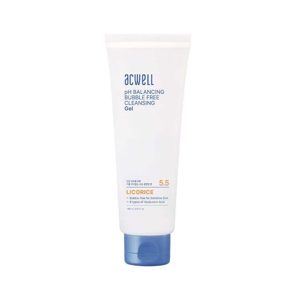 ACWELL pH Balancing Bubble Free Cleansing Gel Mild Hydrating 160ml Facial Cleanser Gentle Wash