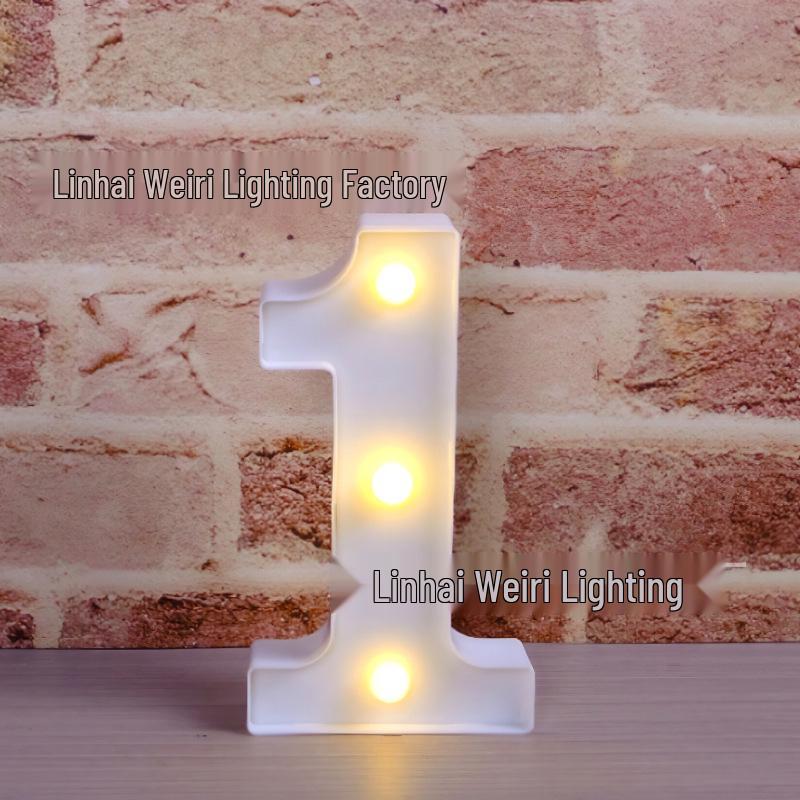 LED Luminous Letter and Number String Lights for Birthday, Proposal, and Event Décor