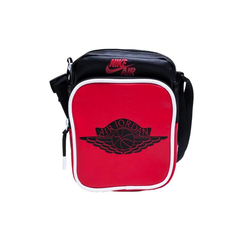 Jordan Polyester Cell Phone Pouch Shoulder Bag Crossbody Bag Small Size Unisex Black Red Multicolor Jordan 9A0443-KR5