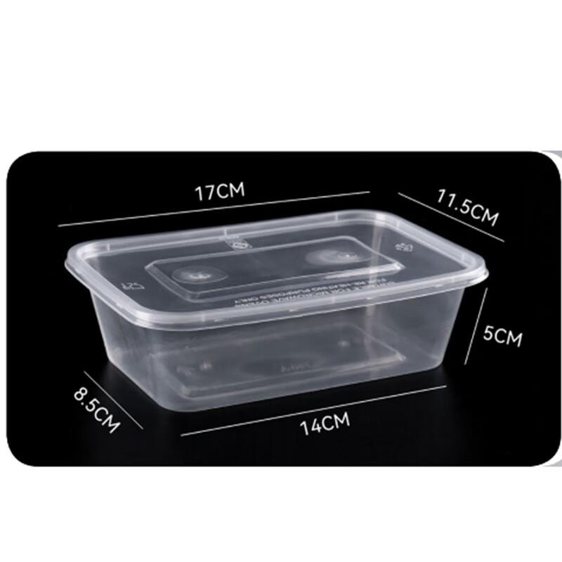 Disposable Rectangular Plastic Lunch Box