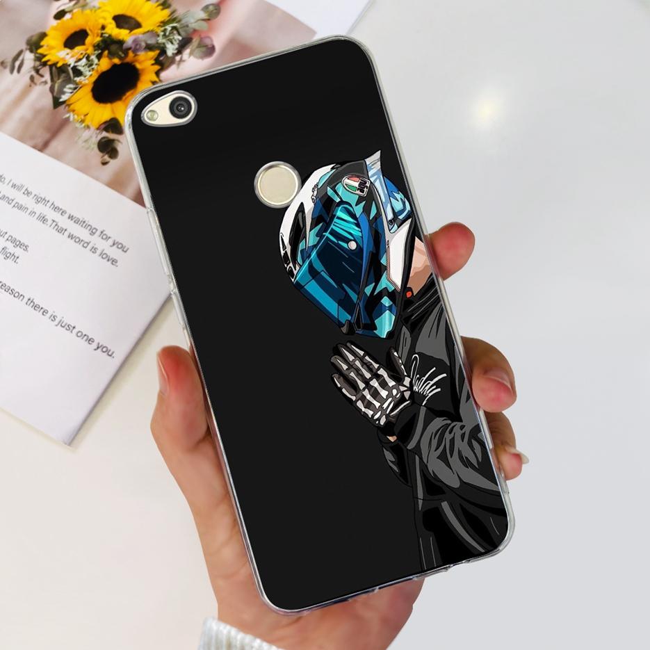 For Huawei P8 Lite 2017 Case Honor 8 Lite Luxury Painted Cover Clear Silicone Soft TPU Phone Case For Huawei GR3 2017 Back Cover