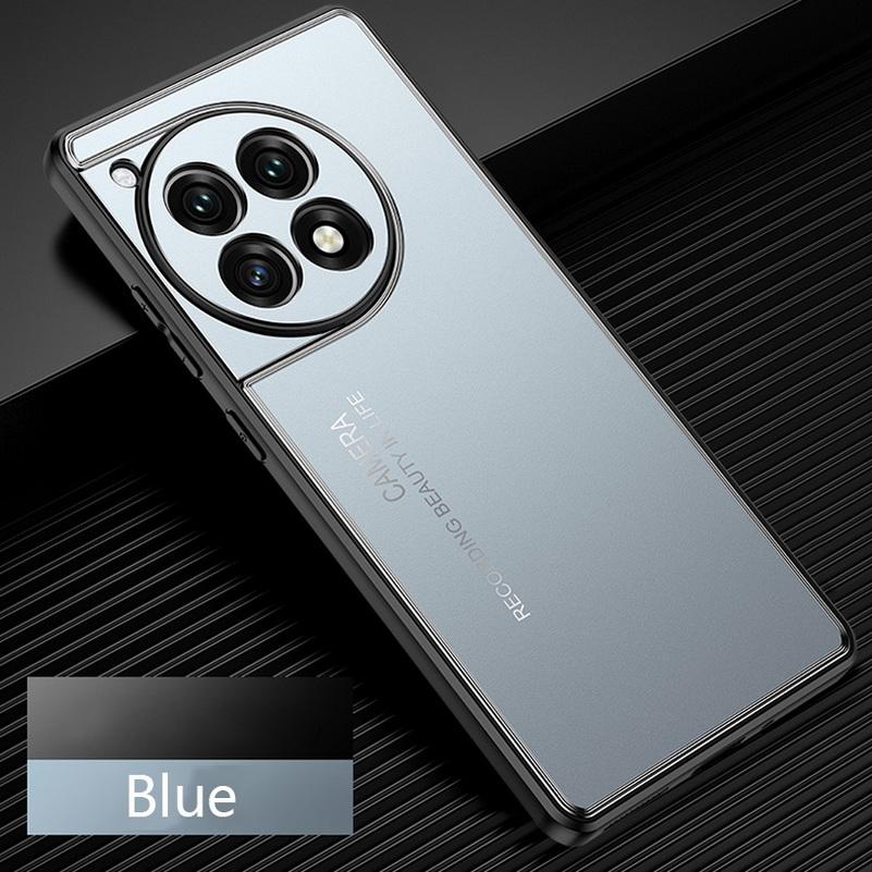 Aluminum Alloy Sandblasted Back Plate Case For OnePlus Ace 3 Pro Ace3 Ace 3V 2 Pro Ace3 1+ 12R 11R Metal Camera Protective Cover