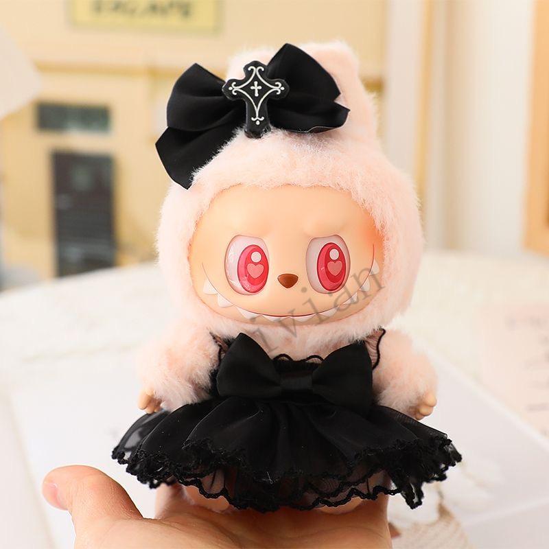 Mini Oblečení pro panenky Outfit Doplňky Pro Korea Kpop Exo 15-17cm Labubu Idol Popruh sukně náhrdelník boty Oblečení Dárek