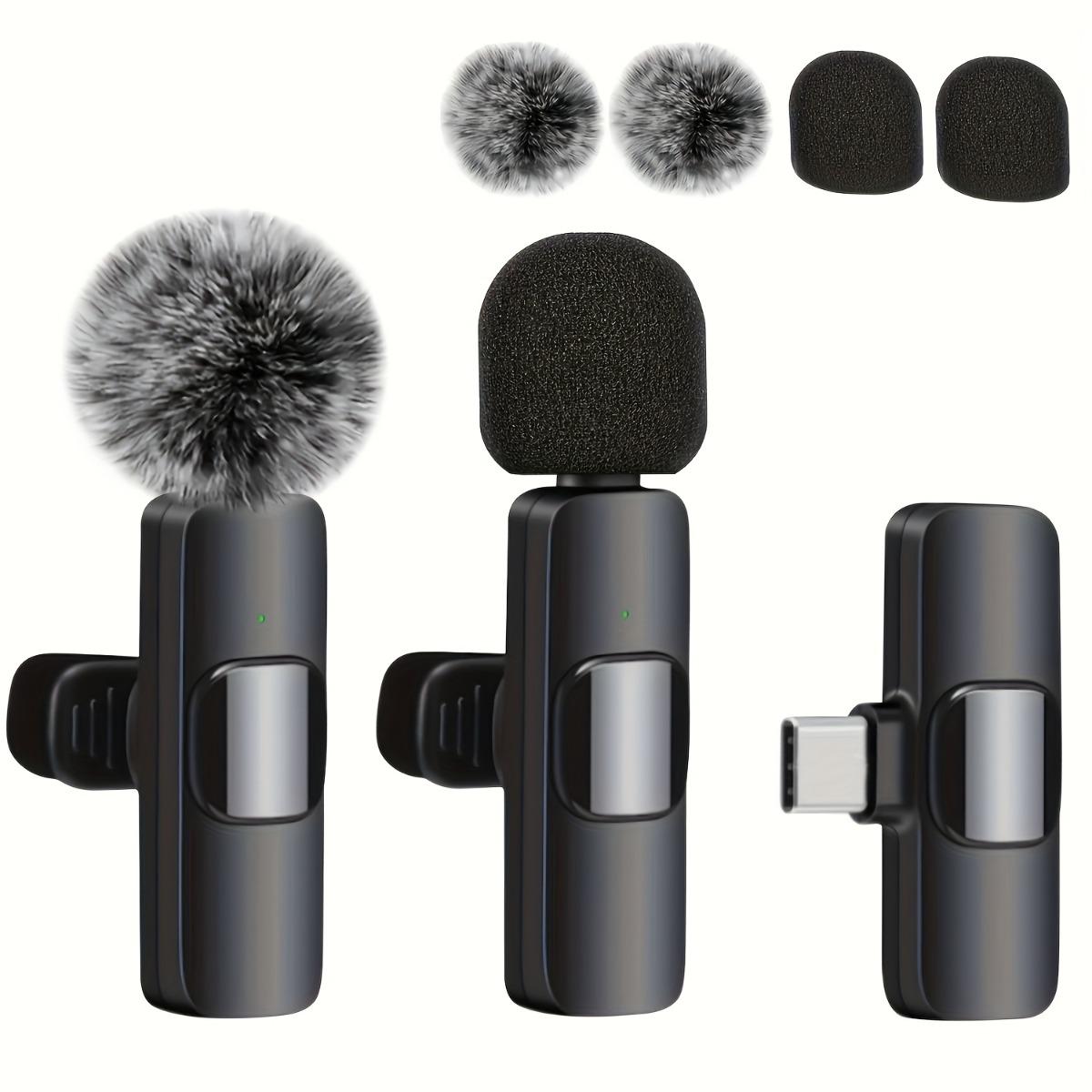 

Беспроводной петличный микрофон, микрофон-петличка для iPhone, iPad, Android, USB-C, беспроводной микрофон-петличка, аудиовизуальная запись интервью 2 in 1 iPhone dedicated