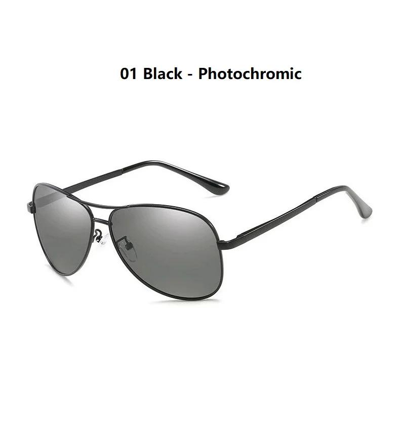Men's Polarized Photochromic Sunglasses,UV400 Aviator Style, Day & Night Use for Driving, Outdoor Activities,Premium Comfort Fit