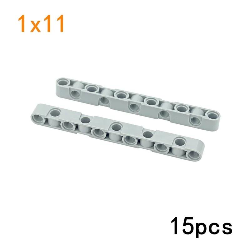 Technical MOC Thick Beam Studless Liftarm with Holes 1x3 1x5 1x7 1x9 1x11 Building Blocks DIY Toys