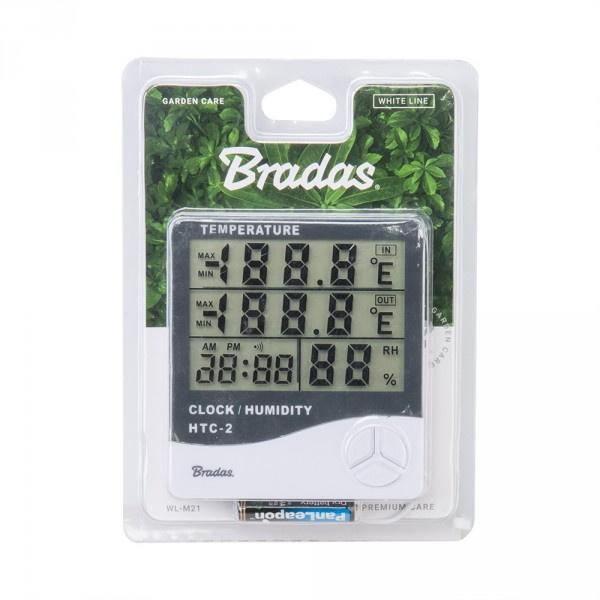 White Line Indoor Weather Station Thermometer Hygrometer Date Stamp