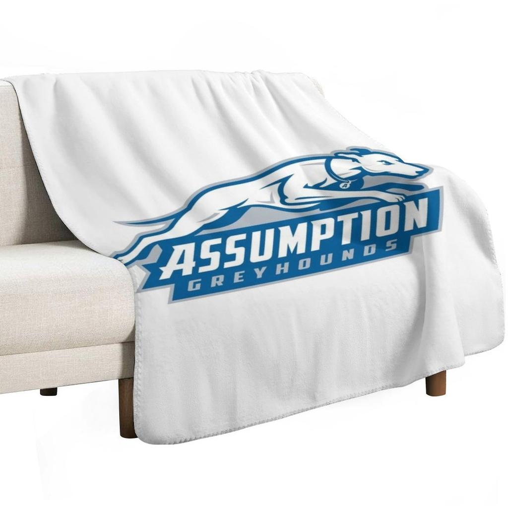 Assumption University Logo Throw Blanket All Season Lightweight Soft Blanket for Bed