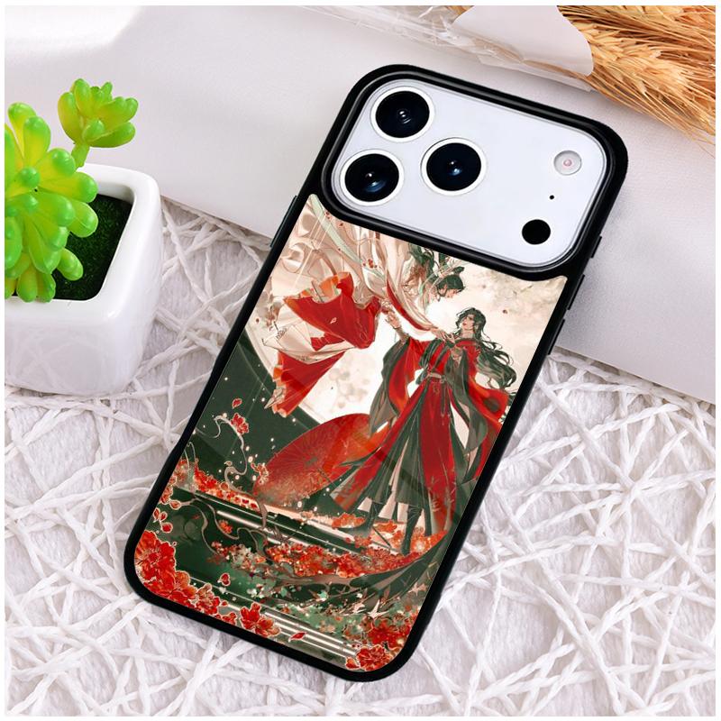Anime Tian Guan Ci Fu Phone Case for iPhone 17 Air 16 15 11 12 14 13 Pro Max Shockproof Cover