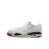 Air 4 RM GS White Varsity Red Black Kids Sneakers FQ7938-102