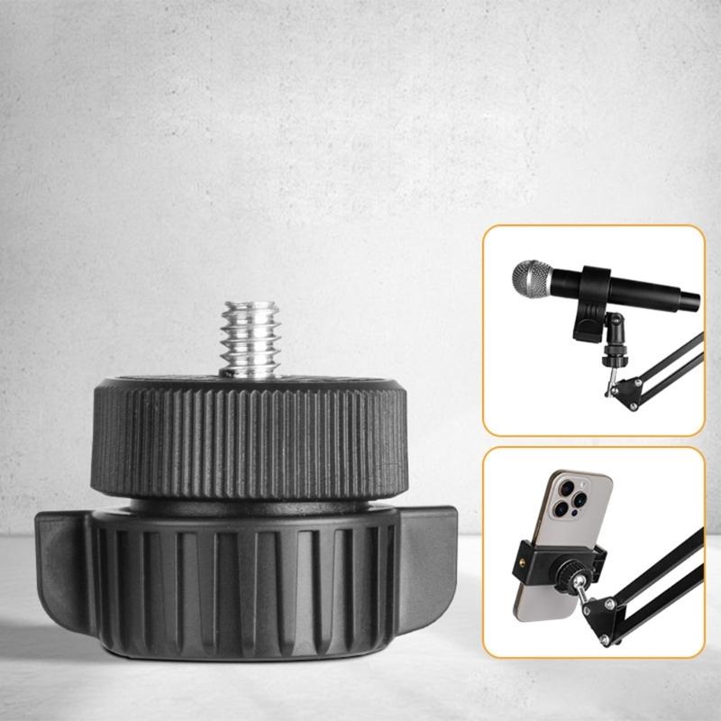 2Pcs 17mm Ball Head To 1/4 Thread Adapters for Tripods Camera Mounts and Action Cameras Providing Flexible Installation