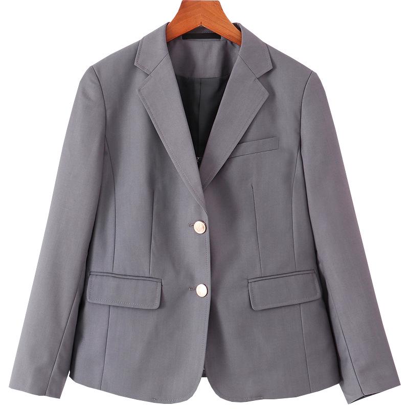 Damen Campus-Stil Anzugjacke - Herbst 2021 Professionelles Interview-Oberteil für Studierende