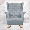 Carol Rocking Chair, Scandinavian Family Meble, Steel, Light Grey