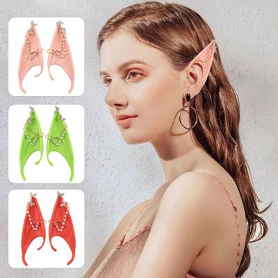1 Paar Elfenohren Latex Cosplay Spitzohren Elfen Feen Pixie Ohren mit